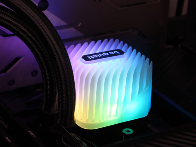 Ruhig sein! Light Loop 240 Wasserkühler ARGB LED AIO Kühler Light Wings LX Intel AMD CPU.JPG